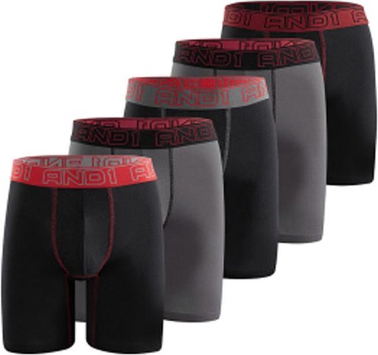 5 pack AND1 Lange sport Boxershorts maat M | bol.com