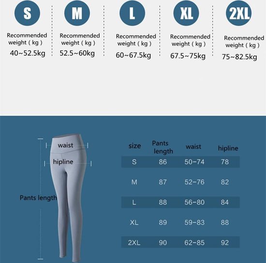 TDR - Fitness broek - Sportlegging - Yoga Broek - Yogalegging - Dames - Grijs- L — afbeelding 5