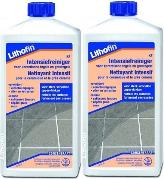 Lithofin KF Intensiefreiniger KERAMISCHE TEGELS - 2 x 1L - Voordeelpack