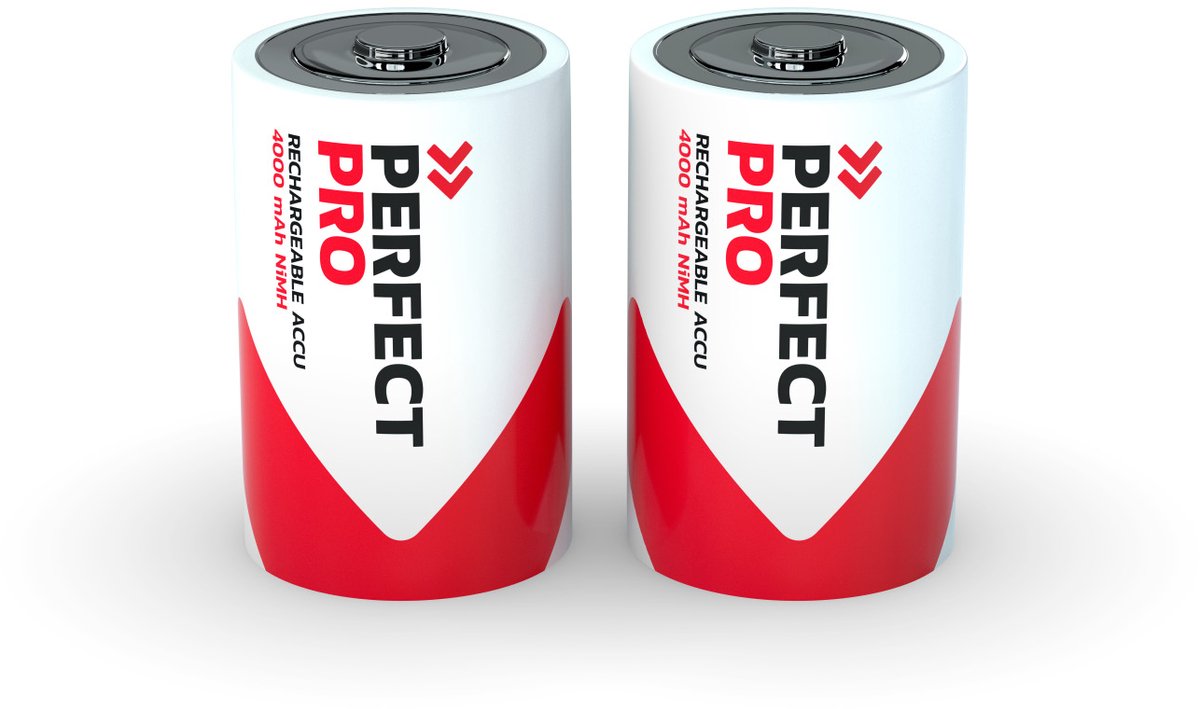 Perfectpro Batterij - NiMH 8000 mAh - 2 stuks D - PP-D2