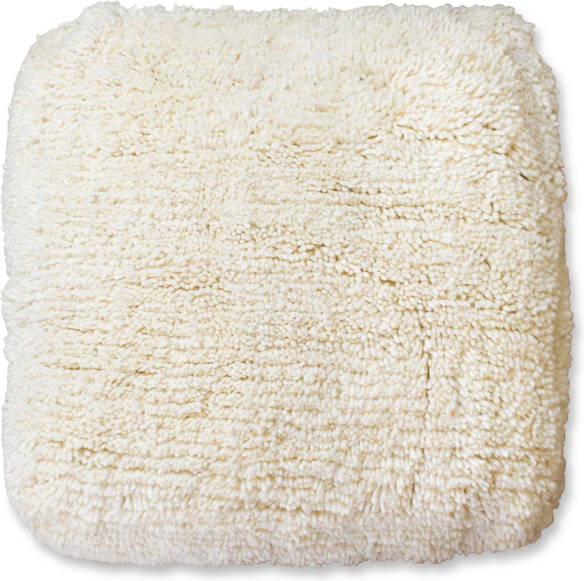 Poufs&Pillows beni ouarain vloerkussen - wit kussen - handgeweven unieke vloerkussen uit wol - Gevuld geleverd