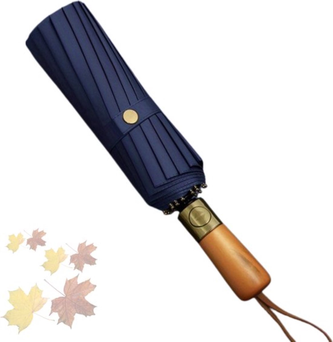 Bovista Windproof Paraplu - Opvouwbaar - Moderne Stormparaplu - Stormproef - Automatisch Uitklapbaar - Umbrella - Blauw