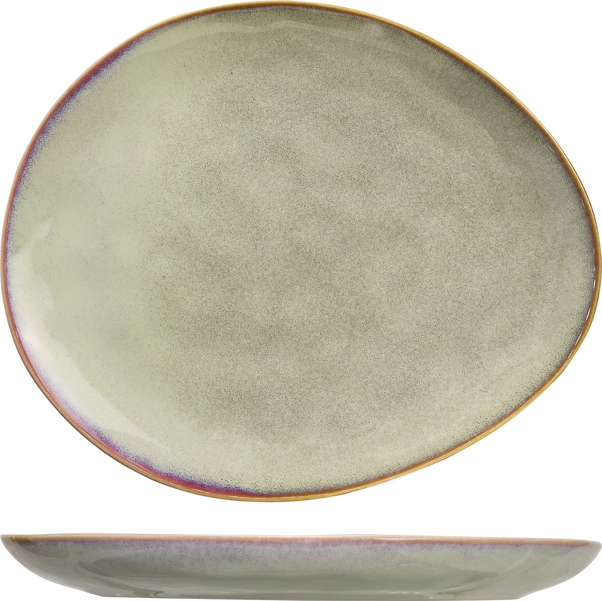 Cosy & Trendy Dinerbord Trentino 27 x 23 cm (set van 6)