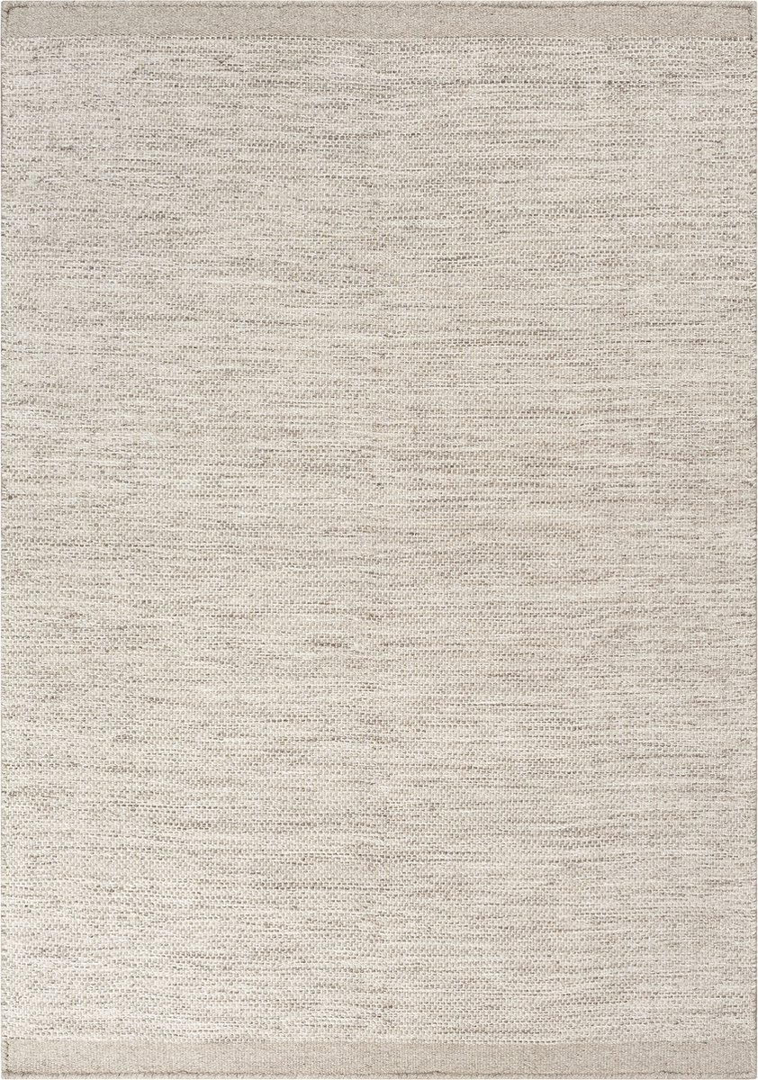 the carpet Deluxe Wool Handgeweven wollen tapijt in natuurlijke