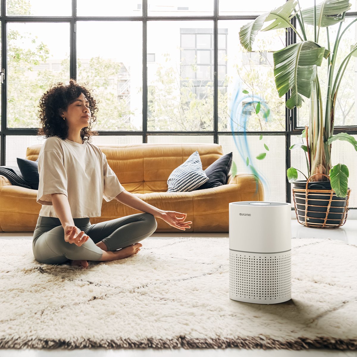 Auronic Luchtreiniger Fresh met HEPA 13 Filter, Ionisator en Koolstoffilter - Ruimtes tot 45m² - CADR-waarde van 225m³/u - Air Purifier - Wit – foto 8