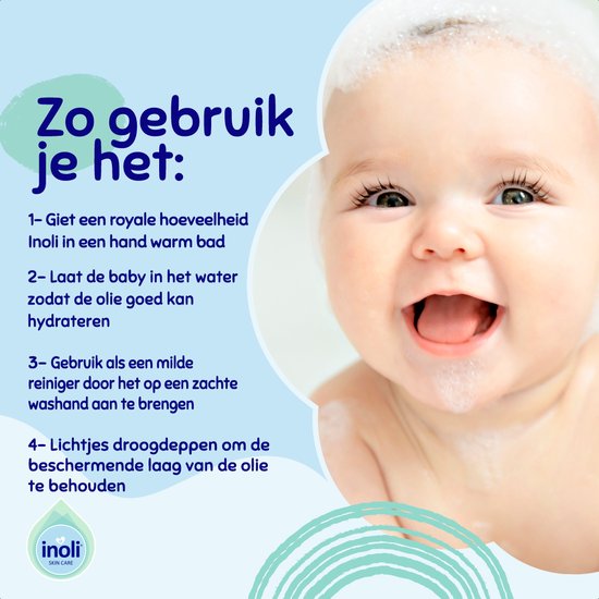 Inoli Skincare - Inoli Badolie voor Droge en Gevoelige Huid 100ml - Babybenodigdheden van Inoli — afbeelding 5
