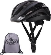 Køvapää® Salo - Zwart - M/L - Fietshelm - 56-61 cm - Gemakkelijke Magneetsluiting - Fietshelm Heren - Fietshelm Dames - Fietshelm Volwassenen -