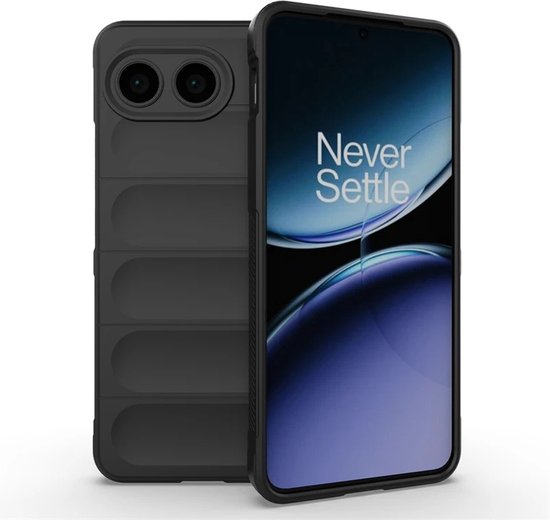 Coque OnePlus Nord 4 - MobyDefend TPU Grip Case - Zwart - Étui pour téléphone portable - Étui de téléphone Convient pour : OnePlus Nord 4