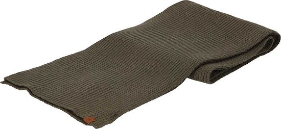 Sarlini - Sjaal heren - Ribbed - Khaki - Effen - One Size