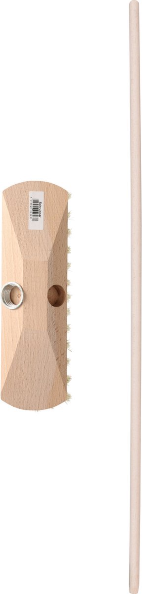 Goedkoopste Brumag Luiwagen/schrobber 23 cm - met houten steel 130 cm - zachte schrobborstel - schoonmaakborstel - schoonmaken