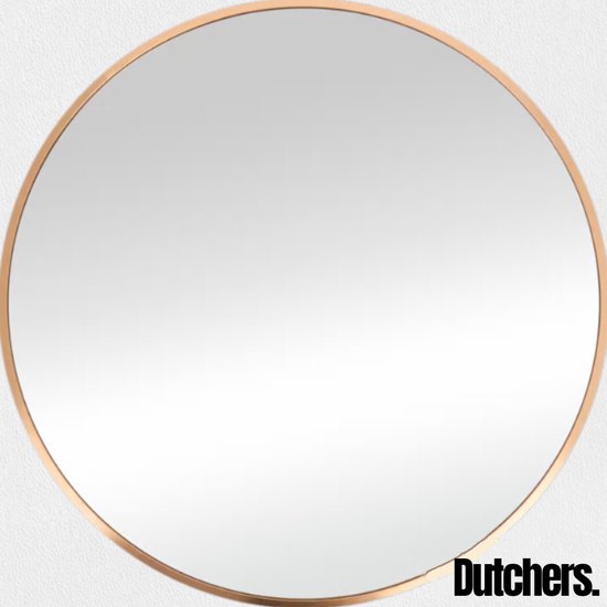 VM-Design | Spiegel rond 60 zwart, ronde aluminium spiegel zwart