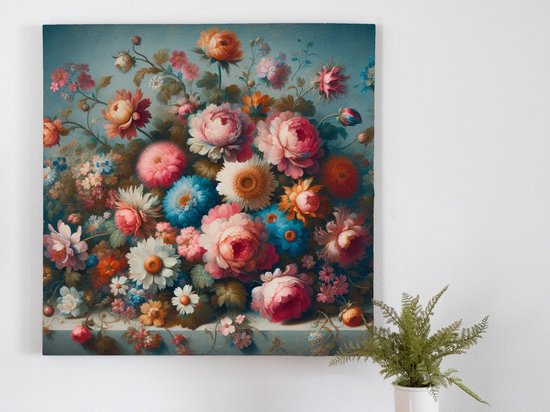 Wall Art Prints Rose Bloem Perzik Bloesem Beige Landschap Canvas Schilderij Posters Muur Foto 'S voor Woonkamer Decor 30x42cm (12x17in) x3 Frameloze