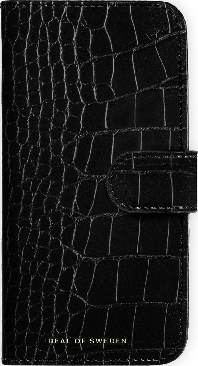 iDeal Of Sweden Magnet Wallet+ geschikt voor iPhone 16 Black Croco - Zwart