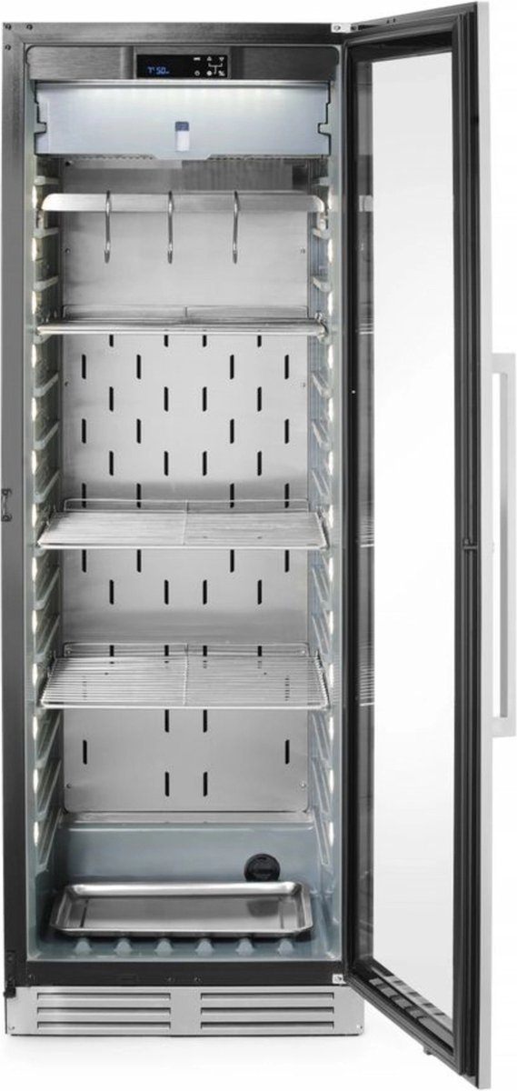 Hendi Arktic Vleesrijpingskast 352 l van RVS met vochtregeling en UVC-lamp Goud