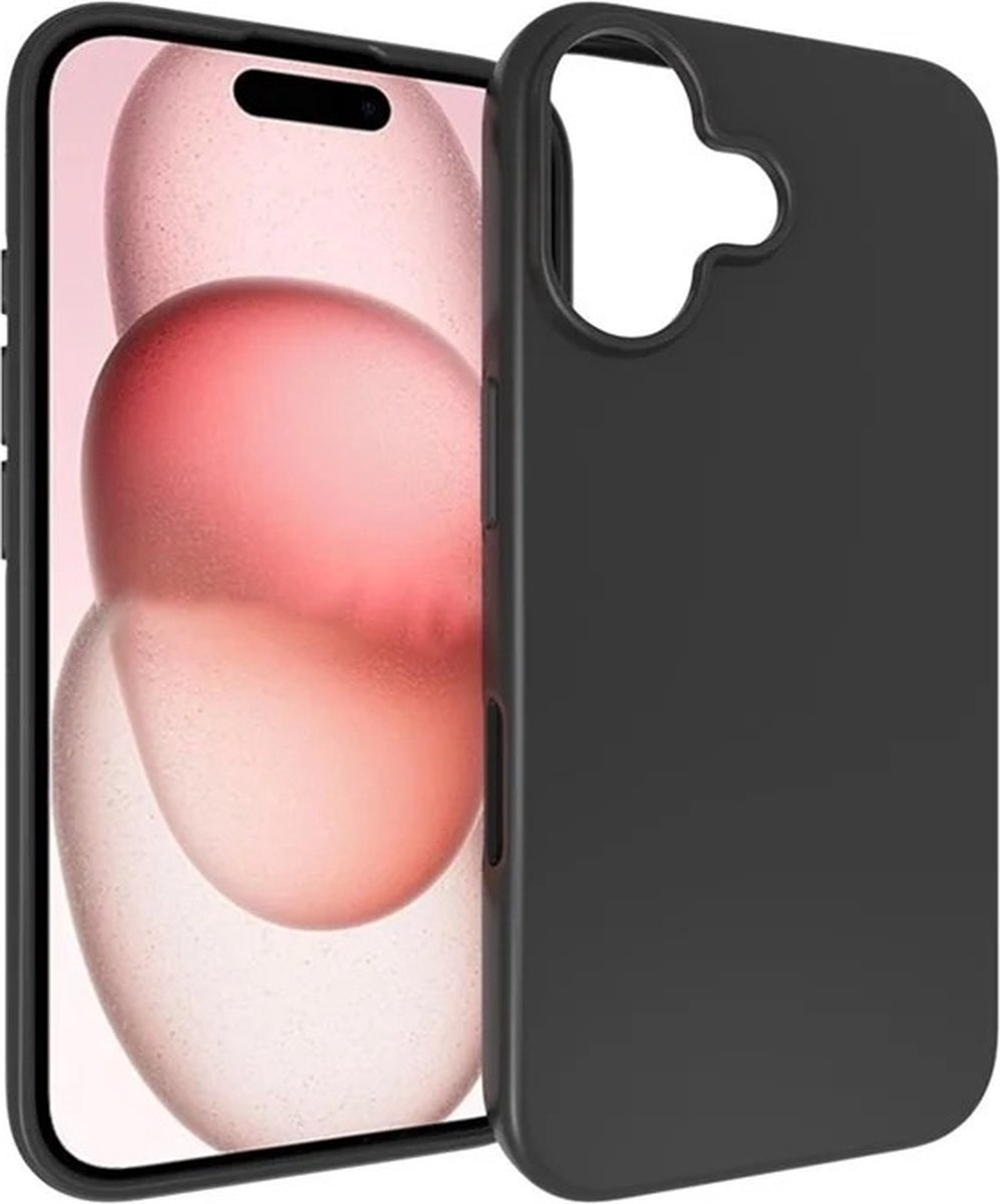 Silicone Hoesje Geschikt voor: iPhone 16 Plus - Soft Silicone - Zwart - ZT Accessoires
