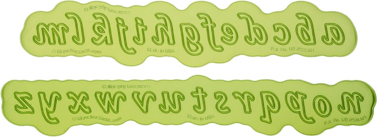 Marvelous Molds Silicone Mal - Calligraphy Lowercase Flexabet™