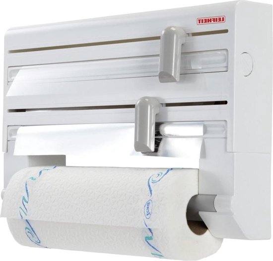 3-in-1 vershoudfoliedispenser, foliesnijder, magnetische