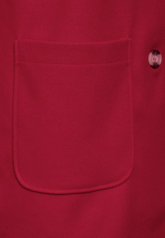 Manteau à revers douillet Street One - Veste femme - rouge tapis - Taille 38