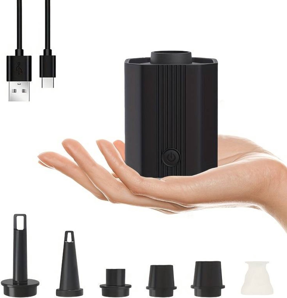 Bovista Luchtbedpomp - OpblaaspompLucht Pomp - Luchtpomp - Camping Pomp - Mini - Zwart