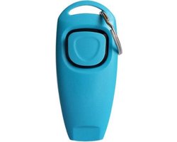 Scoby - Clicker 2-in-1 Hondentrainer - Met Zilveren Ring - Clicker en Fluit voor Hondentraining - Turqoise