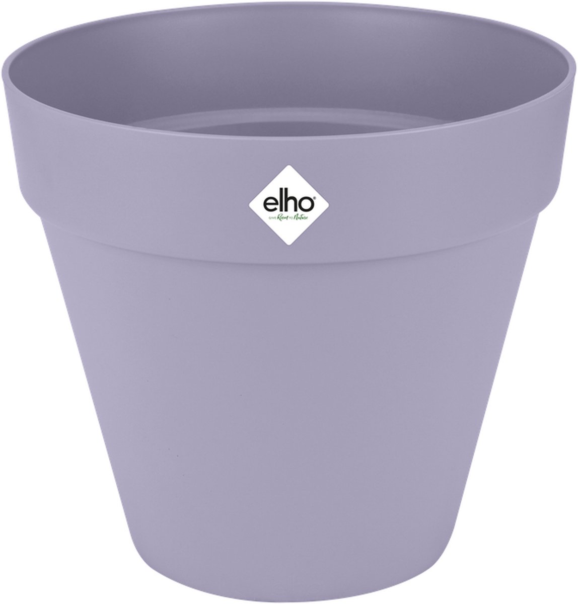 Elho Loft Urban Rond 20 - Bloempot voor Buiten - Ø 19.3 x H 17.5 cm - Lavendel lila