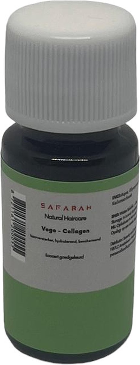 Goedkoopste Safarah Natural Haircare Vege Collagen 10 gram | Vegan Collageen | Plantaardige Ondersteuning voor Stralend Haar en een Gezonde Huid |DIY Cosmetica | DIY liefhebbers