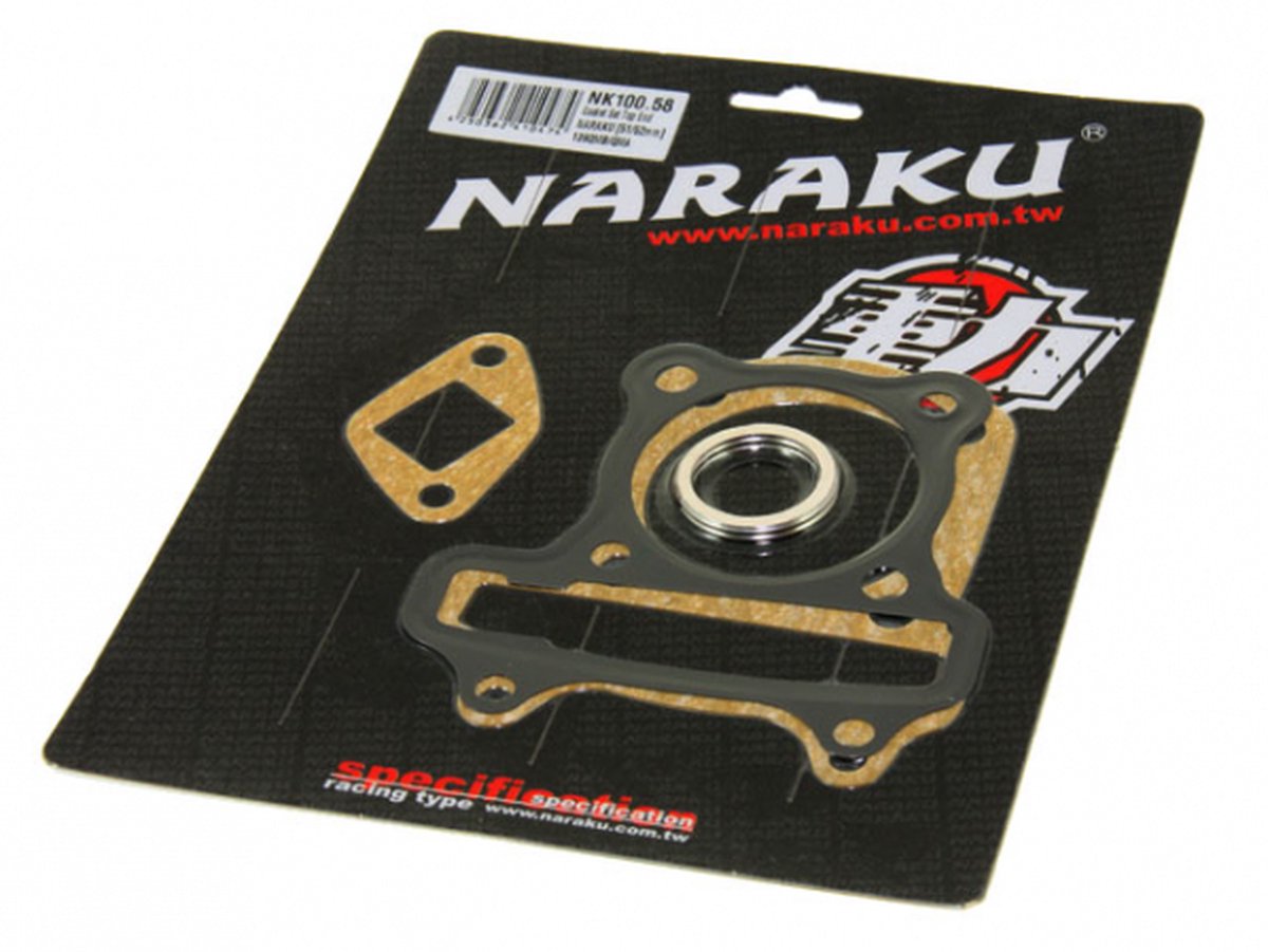 Pakkingset Naraku 90cc 51 / 52,4 mm GY6 / Kymco 4 Takt Luchtgekoeld