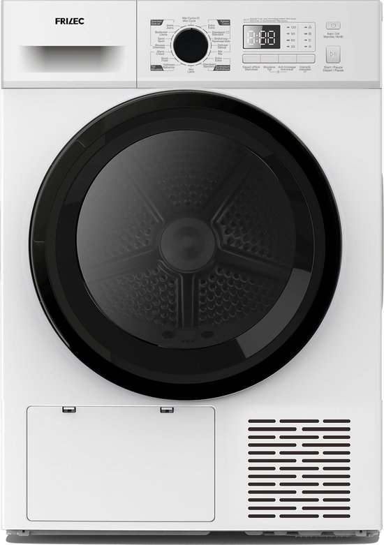 Frilec KOBLENZ8882TWP-030 - Warmtepompdroger - 5 Jaar garantie - Wit - 8kg Laadvermogen