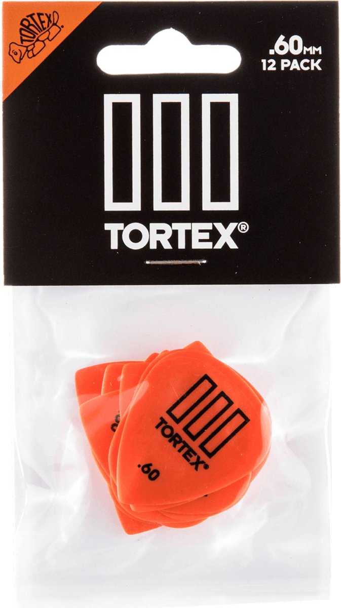 Dunlop 462P60 Tortex III Plectrum 0.60mm 12-Pack - Plectra, zakje met 12 stuks