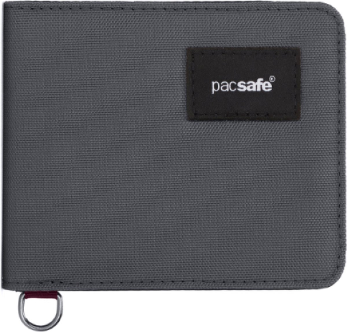 Pacsafe Portemonnee - 9 x 10.5 x 1 cm - Pasjeshouder - RFID-beveiligd - Scanvak - Recycled polyester - Lichtgewicht - Veelzijdig - Grijs