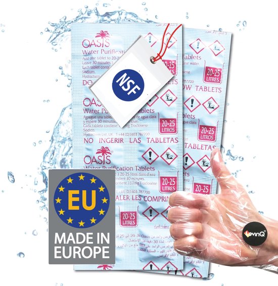 Oasis® 50 x 25 Liter Waterzuiveringstabletten