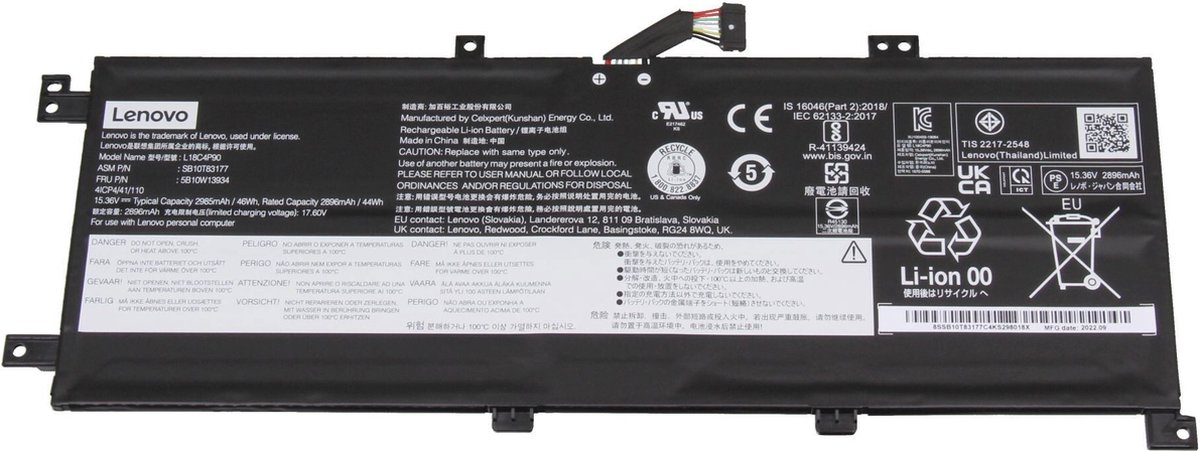 Image of Lenovo 5B10W13935 Batterij - 46Wh