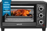 Bol.com OptimumX® Mini Oven - Mini Oven Vrijstaand - Camping Oven - Camping Oventje - Convectie Oven - Kleine Oven aanbieding