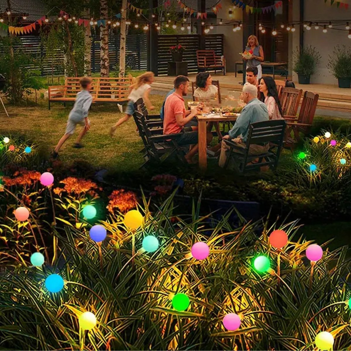 Bovista Tuinverlichting - Tuinlampen - Buitenverlichting - Tuin Verlichting - Led Lamp - Licht - Op Zonneenergie - LED - Veelkleurig - 10 stuks