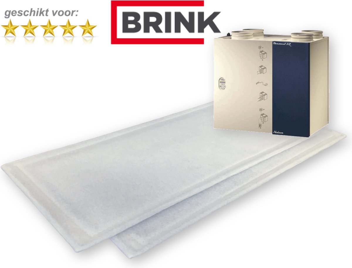 50 sets WTW filters - Brink Renovent - HR 250 / 325 M/L - klasse G3 - VVE - PalletVoordeel