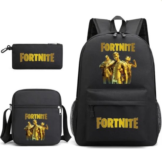 Foto: Fortnite rugtas schooltas rugzak inclusief etui waterdicht back2 school 3 delige set