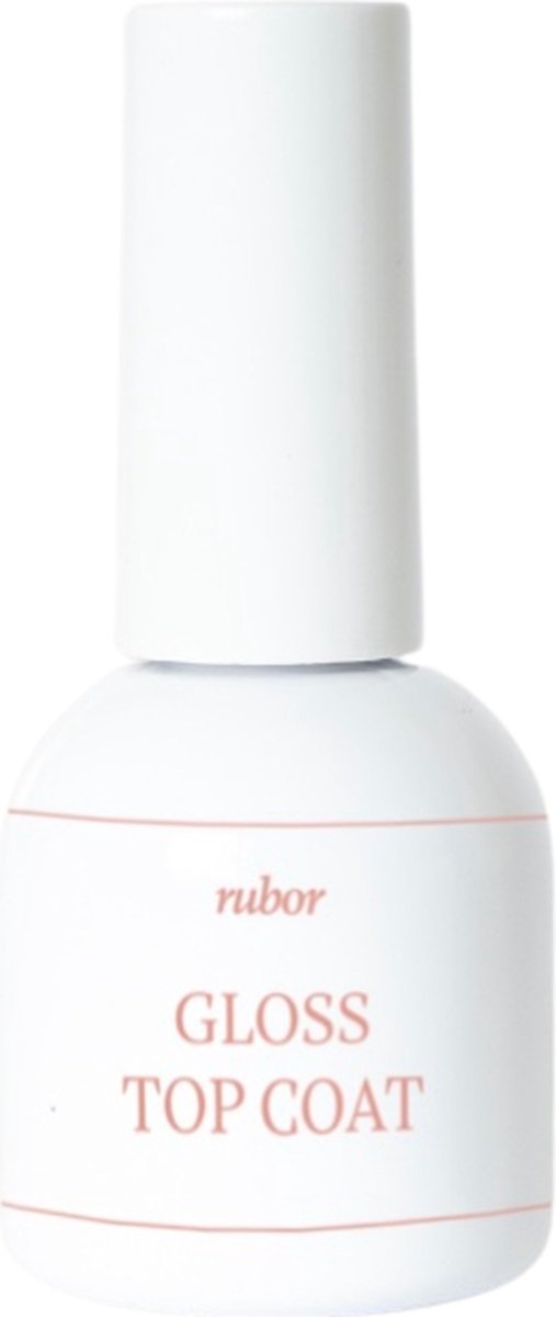 Rubor gloss topcoat - doorzichtig - uv led nagellak - nagelriem - gellak nagellak - manicure - gelnagellak - gel voor thuis