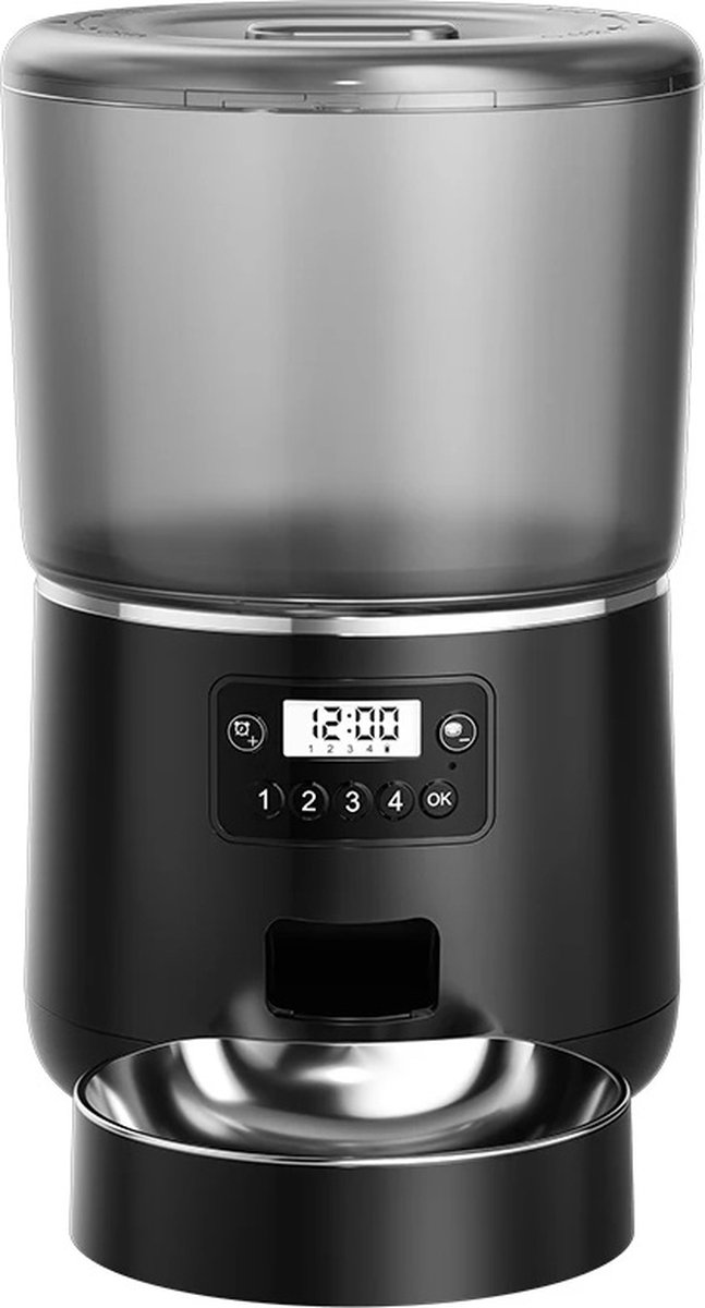 Gran Vida® - Automatische Voerbak - Slimme Voedingscontrole - Met LCD Display - 4L Capaciteit - Gran - €127,95