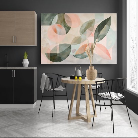 Abstracte kunst glas schilderijen - Minimalistisch glasschilderij - Schilderij Woonkamer - Klassiek schilderijen - Schilderijen plexiglas - Kunst aan de muur acrylglas 105x70 cm