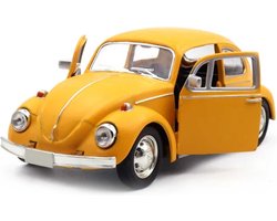 Miniatuur Oldtimer 1:32 - Vintage Schaalmodel - Geel - Auto - Decoratie