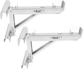Bol.com Verstelbare ladderopstekers van gelegeerd staal - Verstelbare ladderkrik - Stabilisator voor ladders tot 20 inch breed L... aanbieding