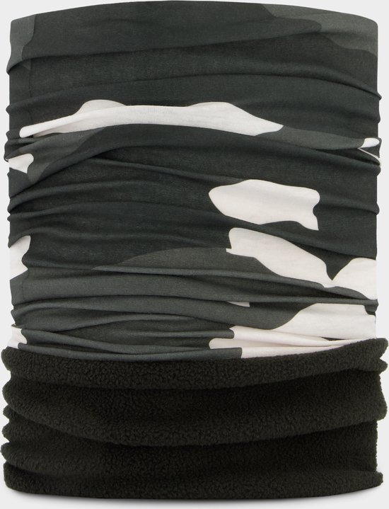Poederbaas Nekwarmer Camo Black - One Size - Multifunctioneel - Nekwarmer met Fleece aan de onderzijde