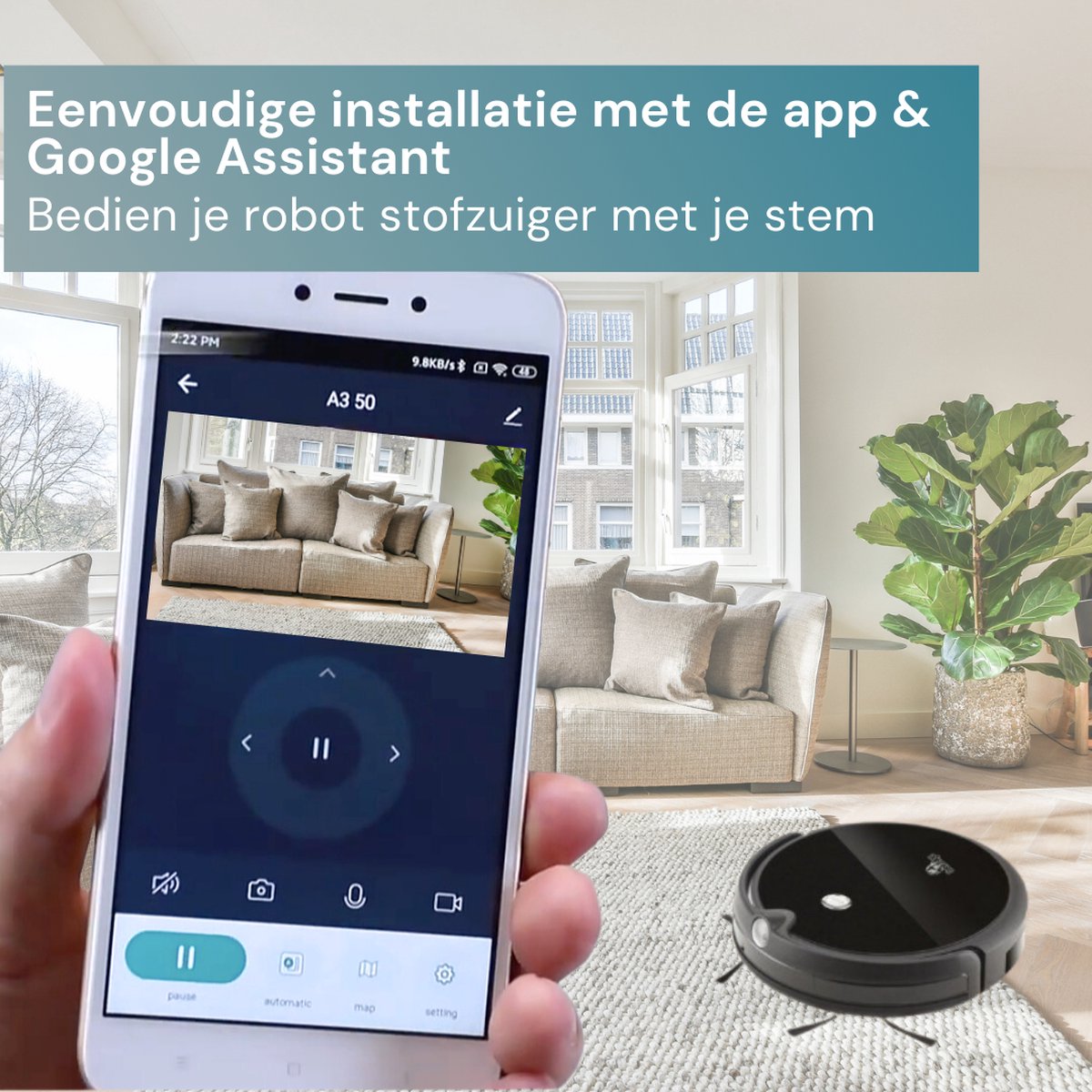 Robot Vacuum Cleaner USB Charging Smart APP Remote Control 3 in 1 Sweeping Robot 2000Pa Strong Suction Robot Vacuum Cleaner (Blue Robot Vacuum Cleaner USB Charging Smart APP Remote Control 3 in 1 Sweeping Robot 2000Pa Strong Suction Robot Vacuum Cleaner (Blue