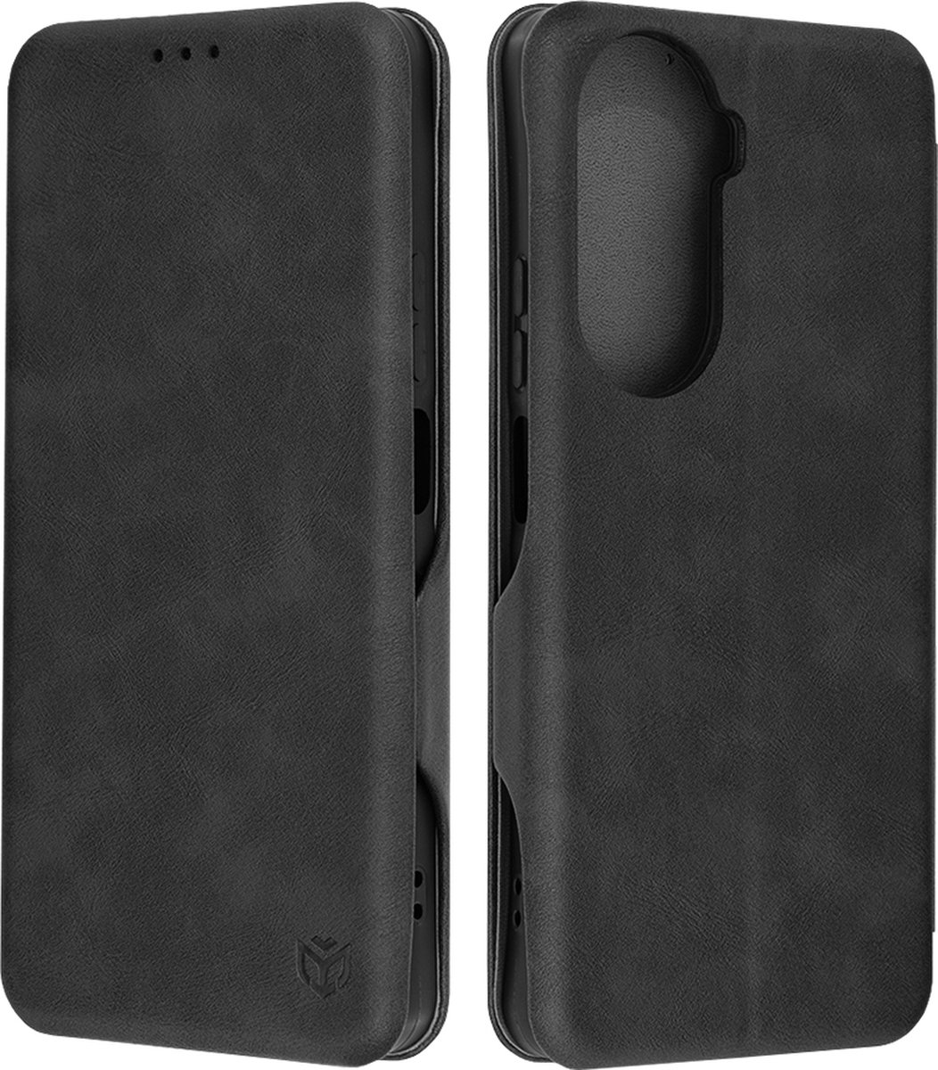 Techsuit Safe+ Book Wallet Case hoesje voor Huawei nova 12 SE - Zwart