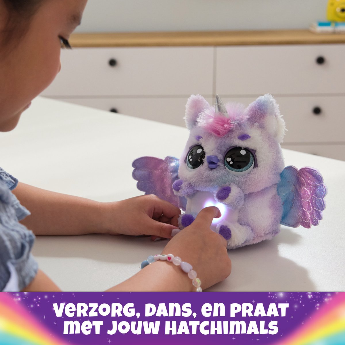 Hatchimals Alive - Mystery Hatch Pufficorn - Interactief verrassingsspeelgoed in een ei met mist, lichtjes en geluiden — afbeelding 11