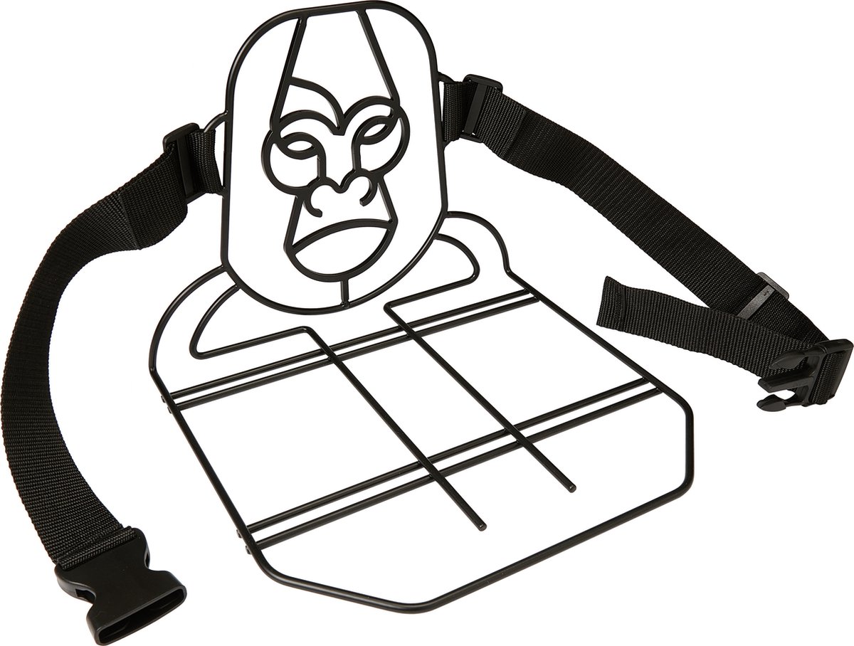 Metalen Bagagedrager Verbreder - sterk Bagagerek Verlenger voor Schooltas of Rugzak - Tassendrager - Zwart