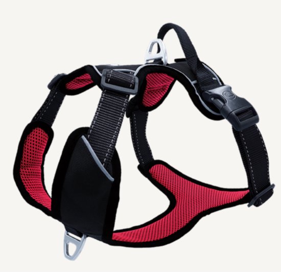 Hondentuig Outdoor Rood - maat XS 36 – 46 cm.