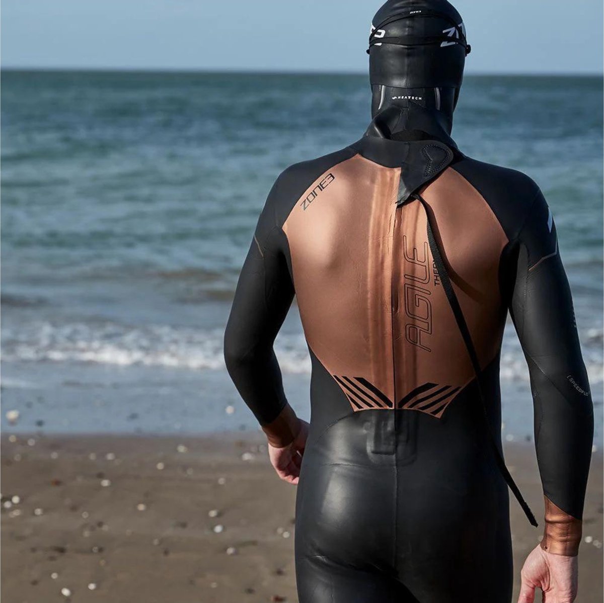 ZONE3 Heren Thermal Agile Wetsuit - Black / Gold