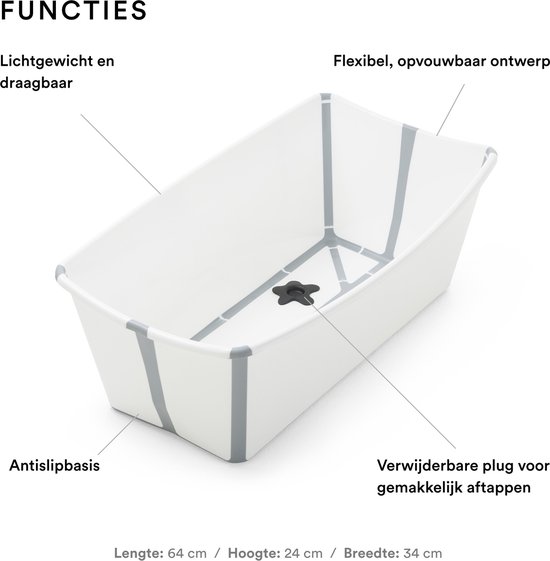 Stokke Flexi Bath Babybad - Wit — afbeelding 5