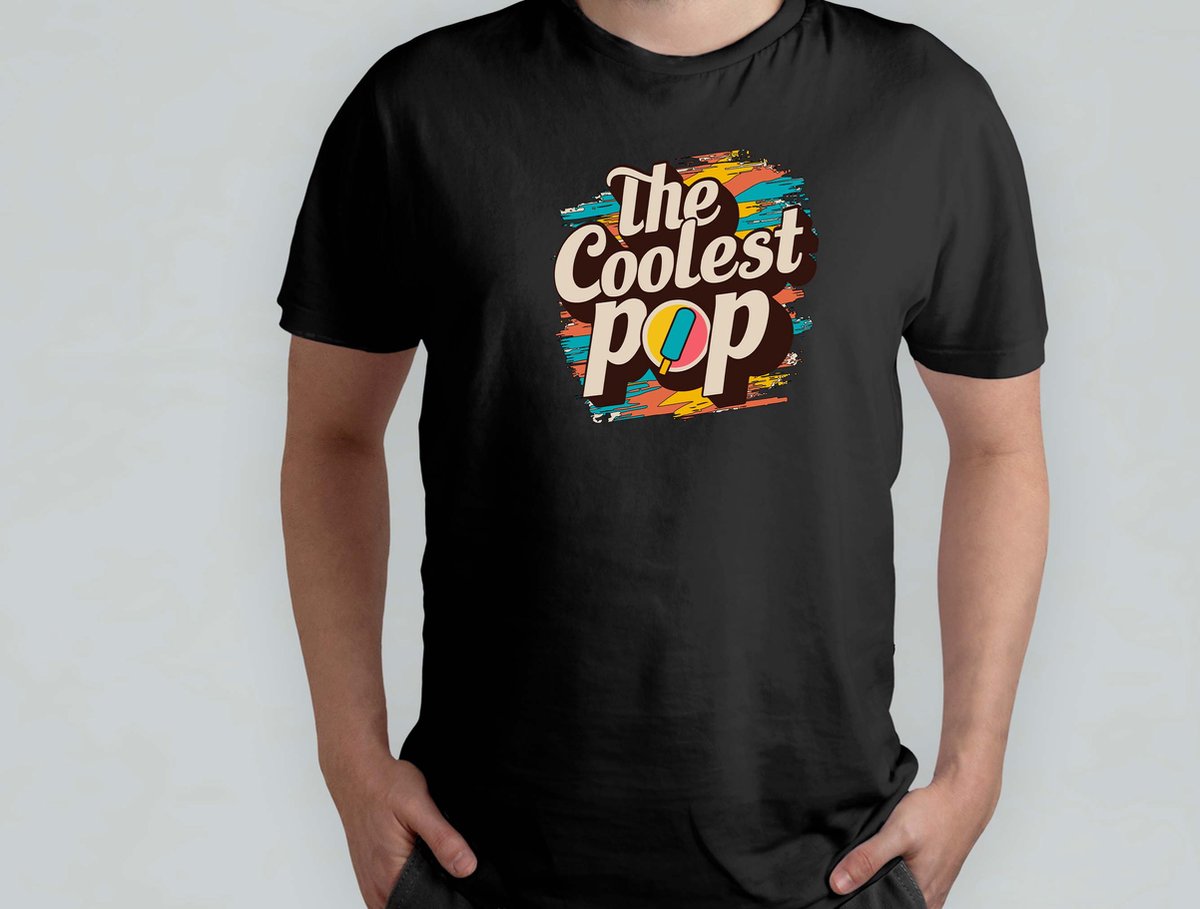 The Coolest Pop - T Shirt - cadeau - gift - vader - dad - beste vader ter wereld - verjaardag - vaderdag - best dad in the world - father - liefde - cute